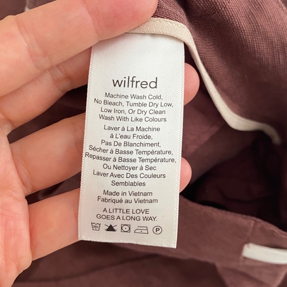 Aritzia wilfred allant rust pant sz 2 worn once - Picture 3 of 8